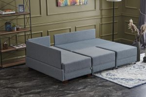 Coltar extensibil Fly Albastru 210x70x280 cm - imagine 3