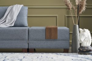 Coltar extensibil Fly Albastru 210x70x280 cm - imagine 4