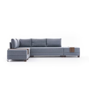Coltar extensibil Fly Albastru 210x70x280 cm - imagine 5