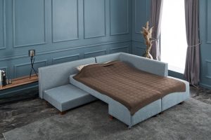 Coltar extensibil Manama Albastru deschis - imagine 3