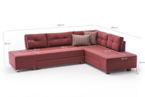 Coltar Extensibil Manama Claret Rosu - imagine 8