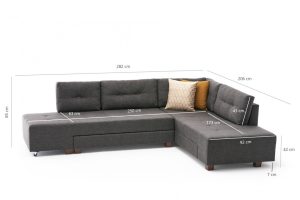 Coltar Extensibil Manama Right Antracit - imagine 10