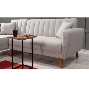 Coltar extensibil stanga Aqua Crem 225x85x150 cm - imagine 3