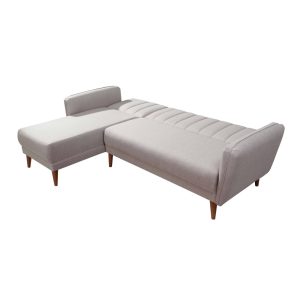 Coltar extensibil stanga Aqua Crem 225x85x150 cm - imagine 7