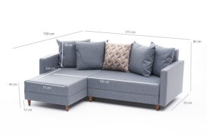 Coltar extensibil stanga Aydam Albastru - imagine 7