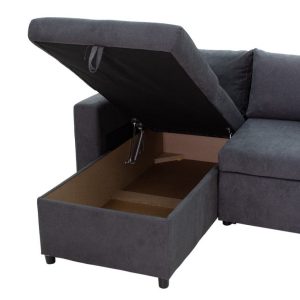Coltar Lilian Antracit 225x148x81 cm - imagine 7