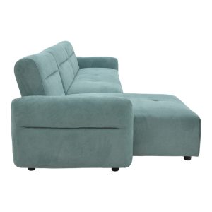 Coltar reversibil Inspired Pako World Verde deschis 293x142x80 cm - imagine 5