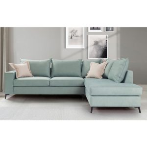 Coltar Stanga Boston Ciel - Crem 290x235x95 cm - imagine 2