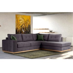 Coltar Stanga Boston Gri Inchis - Natural 280x225x95 cm - imagine 2