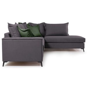 Coltar Stanga Boston Gri Inchis - Verde Inchis 290x235x95 cm - imagine 3