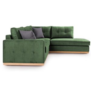 Coltar Stanga Boston Verde Inchis - Gri Inchis - Natural 280x225x95 cm - imagine 3