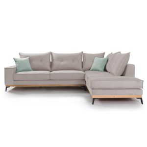 Coltar Stanga Luxury II Elephant - Ciel - Negru 290x235x90 cm - imagine 2
