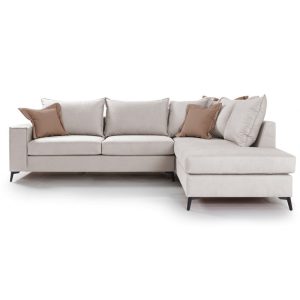 Coltar Stanga Romantic Crem - Mocha 290x235x95 cm - imagine 2