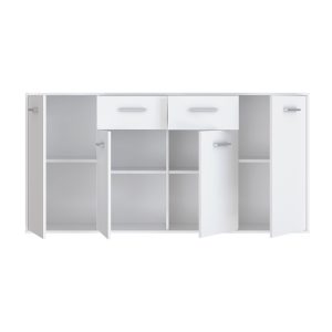 Comoda Drepen melamina alb 162.3x34.2x81.7 cm - imagine 5