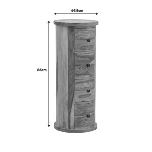 Comoda Settie, Pako World, Nuc, 35x35x85 cm - imagine 2