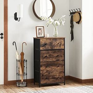 Comoda, Songmics, Negru , 56x30x93 cm - imagine 6