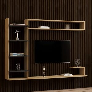 Comoda TV Dilan, Pako World, Nuc, 180x29x121 cm - imagine 2