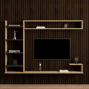 Comoda TV Dilan, Pako World, Nuc, 180x29x121 cm - imagine 4