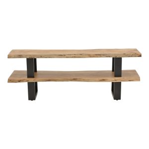 Comoda TV Fuji din lemn masiv de acacia naturala 140x40x52 cm - imagine 2