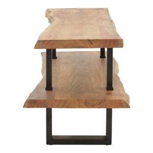 Comoda TV Fuji din lemn masiv de acacia naturala 140x40x52 cm - imagine 3