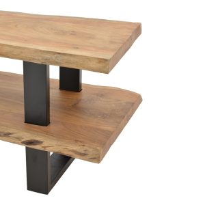 Comoda TV Fuji din lemn masiv de acacia naturala 140x40x52 cm - imagine 5
