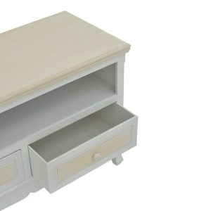 Comoda TV Joliene Pako World Alb 100x42x61 cm - imagine 6