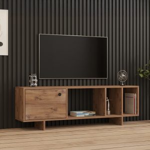 Comoda TV Mueble, Pako World, Sonoma, 140x29x45 cm - imagine 2