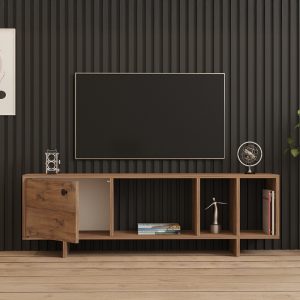 Comoda TV Mueble, Pako World, Sonoma, 140x29x45 cm - imagine 4