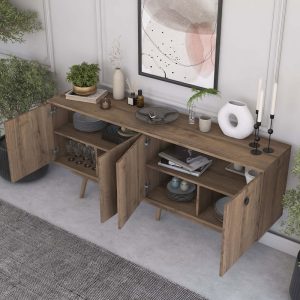 Comoda TV Salonde Pako World Nuc 180x40x82.6 cm - imagine 3