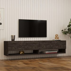 Comoda TV suspendata Melosa, Pako World, Stejar, 141x30x31 cm - imagine 2