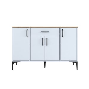 Comoda TV Ubron Pako World Alb 120x40x78.6 cm - imagine 3