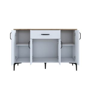 Comoda TV Ubron Pako World Alb 120x40x78.6 cm - imagine 4