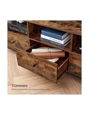 Comoda TV, Vasagle, 40 x 147 x 50 cm, LTV301B01, Maro Rustic - imagine 7