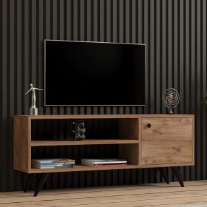 Comoda TV Wilson, Pako World, Sonoma, 120x29x50 cm - imagine 2