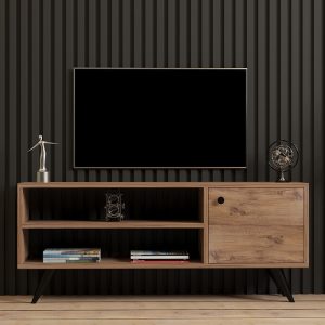 Comoda TV Wilson, Pako World, Sonoma, 120x29x50 cm - imagine 4