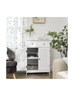 Comoda, Vasagle, BBC51WT, Alb, 60 x 30 x 80 cm - imagine 2
