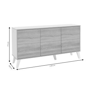 Consola Billie sonoma - gri deschis149x40x77cm - imagine 6