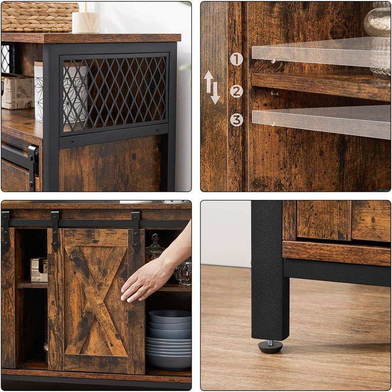 Consola Depozitare Vasagle, 100x33x80cm 6 Consola Depozitare Vasagle, 100x33x80cm - imagine 6