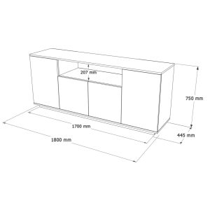 Consola FR15 Pin 180x75x44.5 cm - imagine 7