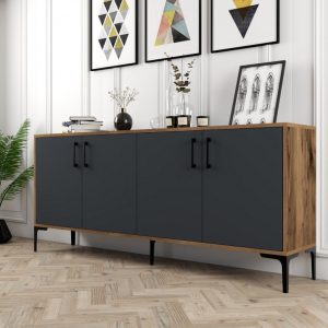 Consola Kiev Walnut-Antracit - imagine 3