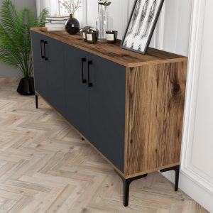 Consola Kiev Walnut-Antracit - imagine 4