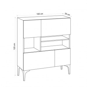 Consola Krista Sapphire Oak - imagine 5