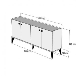 Consola Lidya Walnut - imagine 3