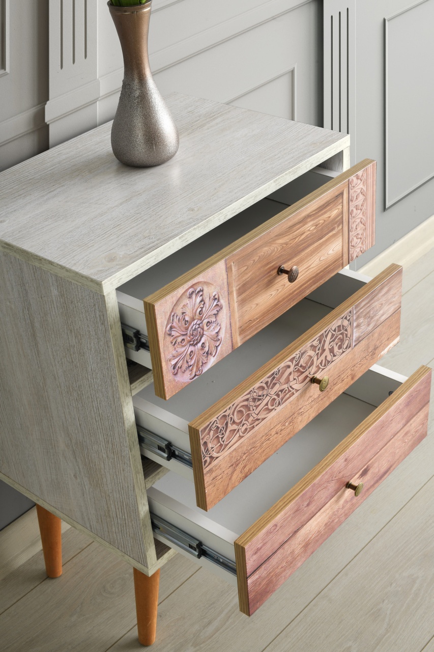 Consola Liza Alb 50x68x35 cm 3 Consola Liza Alb 50x68x35 cm - imagine 3