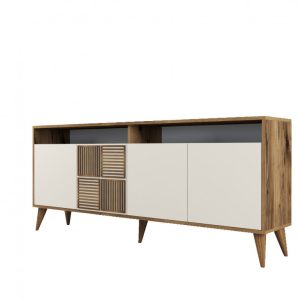 Consola Milan Walnut-Cream - imagine 6