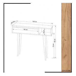 Consola Oseyo Oak-Alb - imagine 4