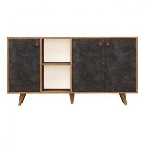 Consola Planky Oak-Dark Concrete - imagine 4