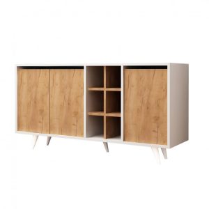 Consola Prava Oak-Alb - imagine 4
