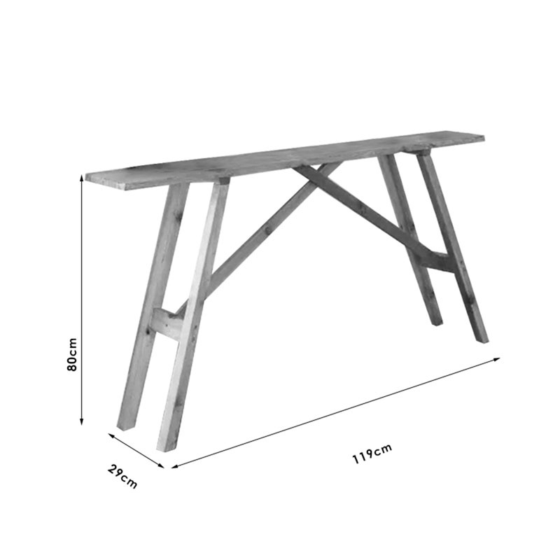 Consola Roosevelt Pako World Nuc 119x29x80 cm 5 Consola Roosevelt Pako World Nuc 119x29x80 cm - imagine 5