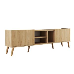 Consola TV Lotus Stejar 180x52x34 cm - imagine 4